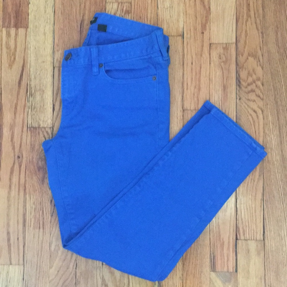 J.Crew bright blue jeans